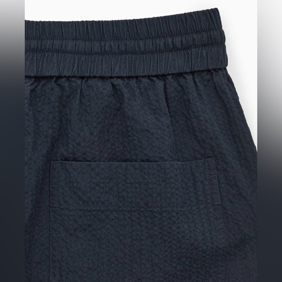 COS Seersucker Elastic Waist Pants - Picture 2 of 9